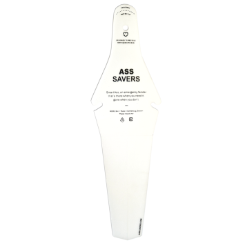 Ass savers Smartass Mudguard achterspatbord transparant wit