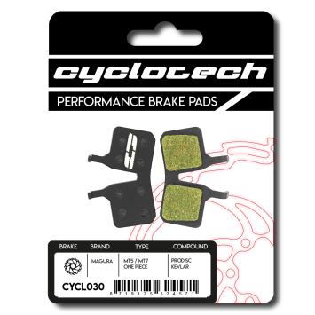 Super73 RX remblokken magura organisch, Cyclotech Prodisc Kevlar.