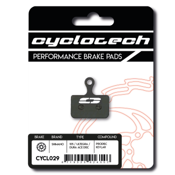 Kevlar remblokken voor Elvedes MP1000 Flatmount, Cyclotech Prodisc Kevlar
